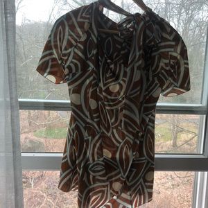 Marni silky crepe iconic print blouse